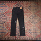 Levi's 502 W26 L26 Tapered Leg Regular Fit Black Denim Jeans