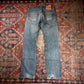 Levi's 501 W30 L30 Original Fit Classic Ripped Style Blue Denim Jeans