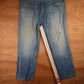 Levi's 505 Red Tab W48 L30 Straight Leg Regular Fit Classic Ripped Style Blue De