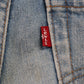Levi's 516 Red Tab W32 L31 Slim Fit Blue Denim Jeans