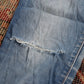 Levi's 712 W24 L26 Slim Fit Classic Ripped Style Blue Denim Jeans