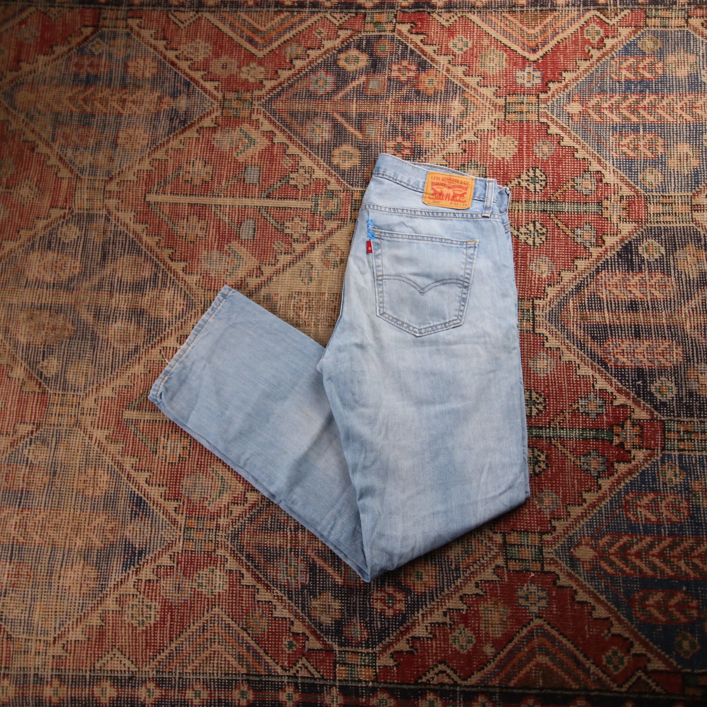 Levi's 559 W36 L31 Straight Leg Relaxed Fit Blue Denim Jeans