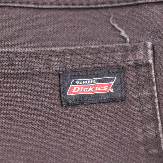 Dickies W30 L31 Straight Leg Slim Fit Black Cotton Blend Trousers