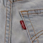 Levi's W26 L26 Straight Leg Classic Ripped Style Blue Denim Jeans