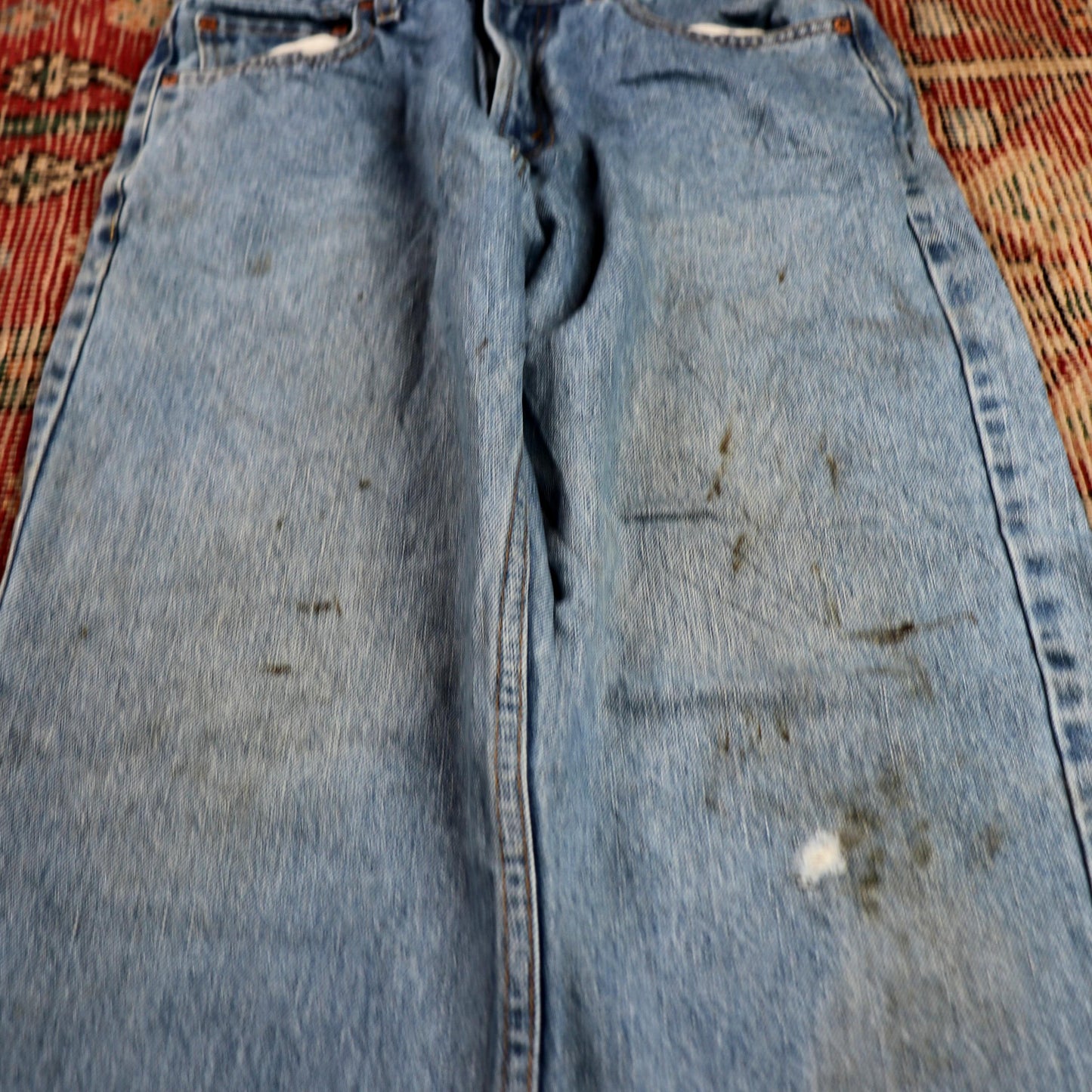 Levi's 550 W28 L30 Tapered Leg Relaxed Fit Blue Denim Jeans