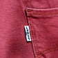 Levi's W32 L30 Mid Rise Skinny Fit Red Denim Jeans