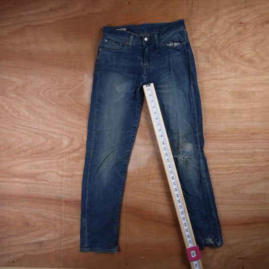 Levi's 511 Red Tab W28 L29 Slim Fit Blue Denim Jeans