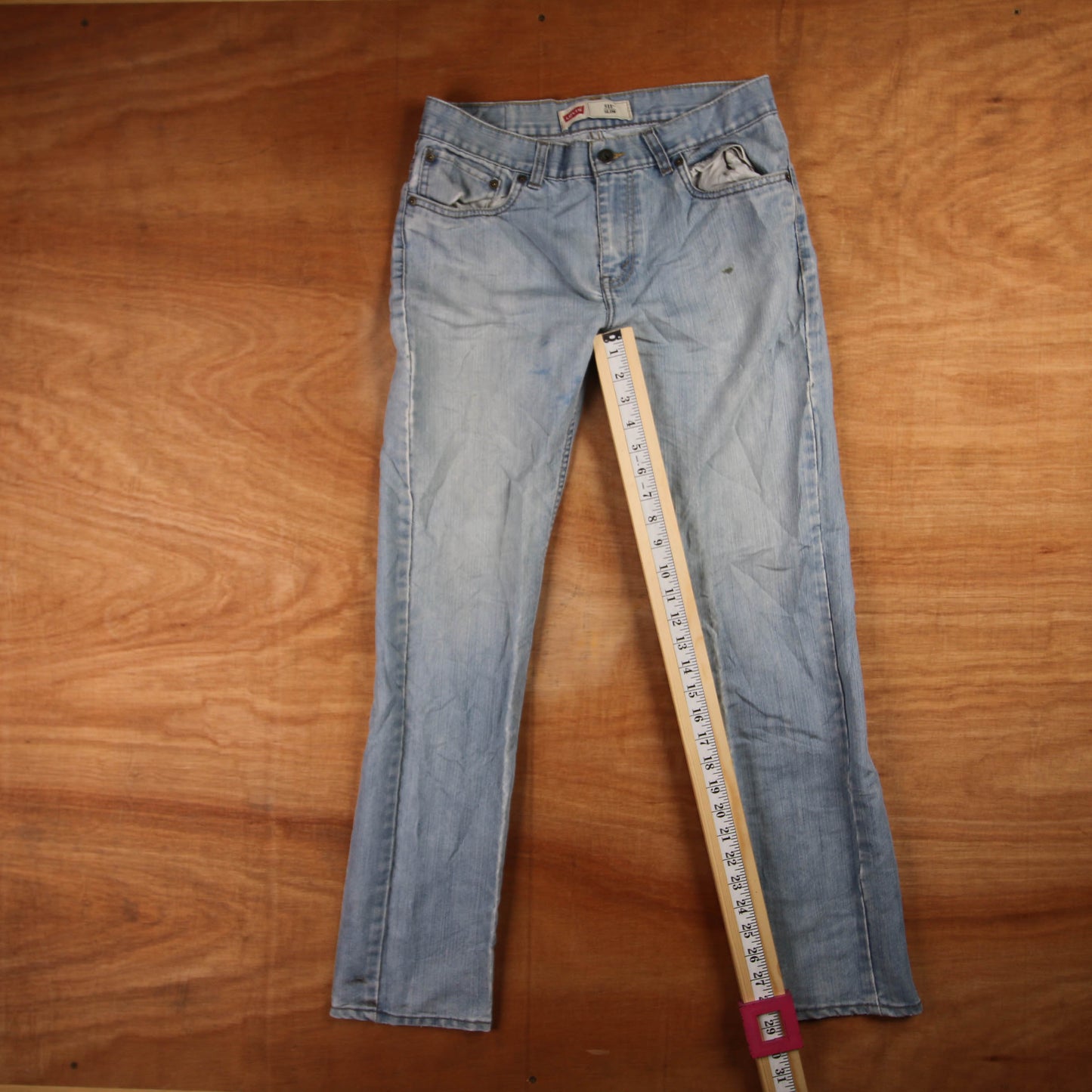 Levi's 511 Red Tab W30 L29 Slim Fit Blue Denim Jeans
