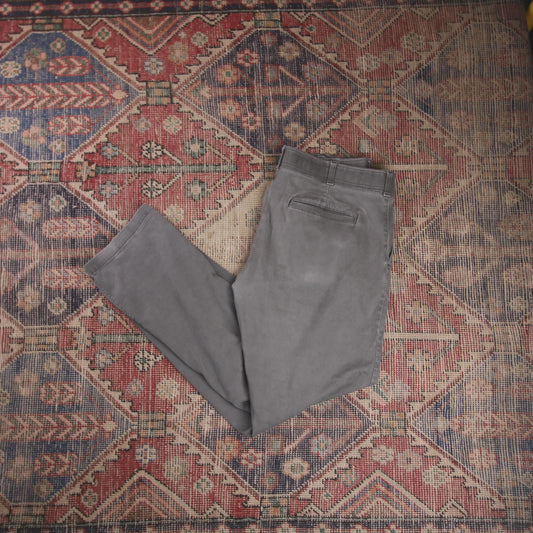 Lee W36 L30 Straight Leg Regular Fit Grey Denim Trousers