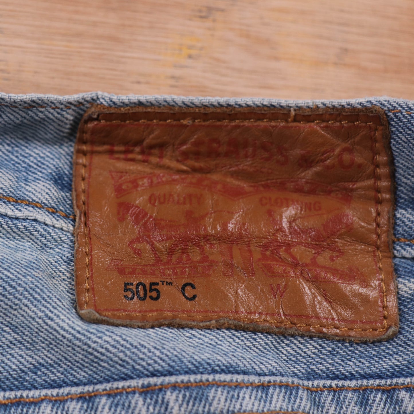 Levi's 505 Red Tab W28 L32 Straight Leg Regular Fit Blue Denim Jeans