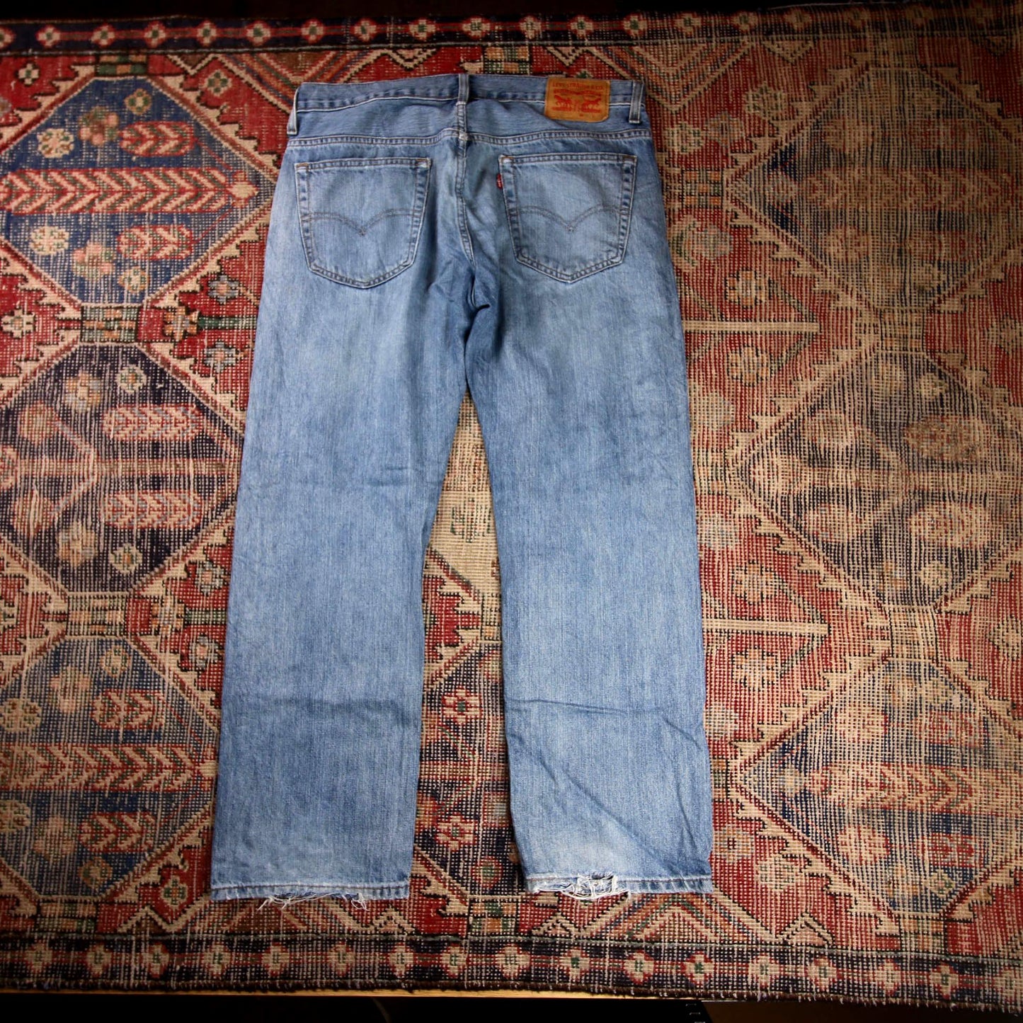 Levi's W36 L28 Tapered Leg Relaxed Fit Blue Denim Jeans