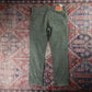 Levi's 511 W34 L28 Slim Fit Green Corduroy Jeans