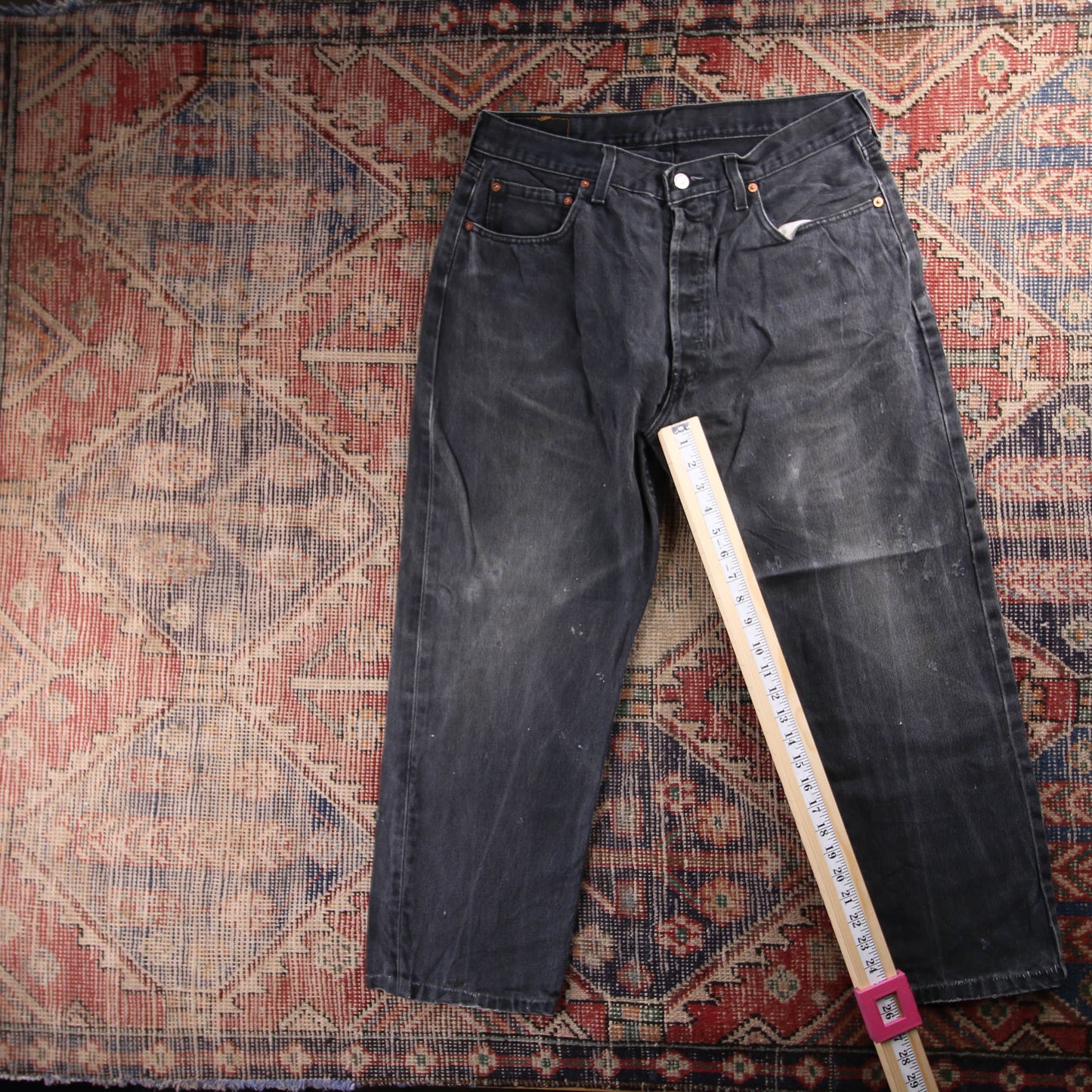 Levi's 508 Red Tab W34 L26 Tapered Leg Regular Fit Grey Denim Jeans