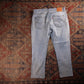 Levi's 501 Red Tab W36 L27 Original Fit Classic Ripped Style Blue Denim Jeans