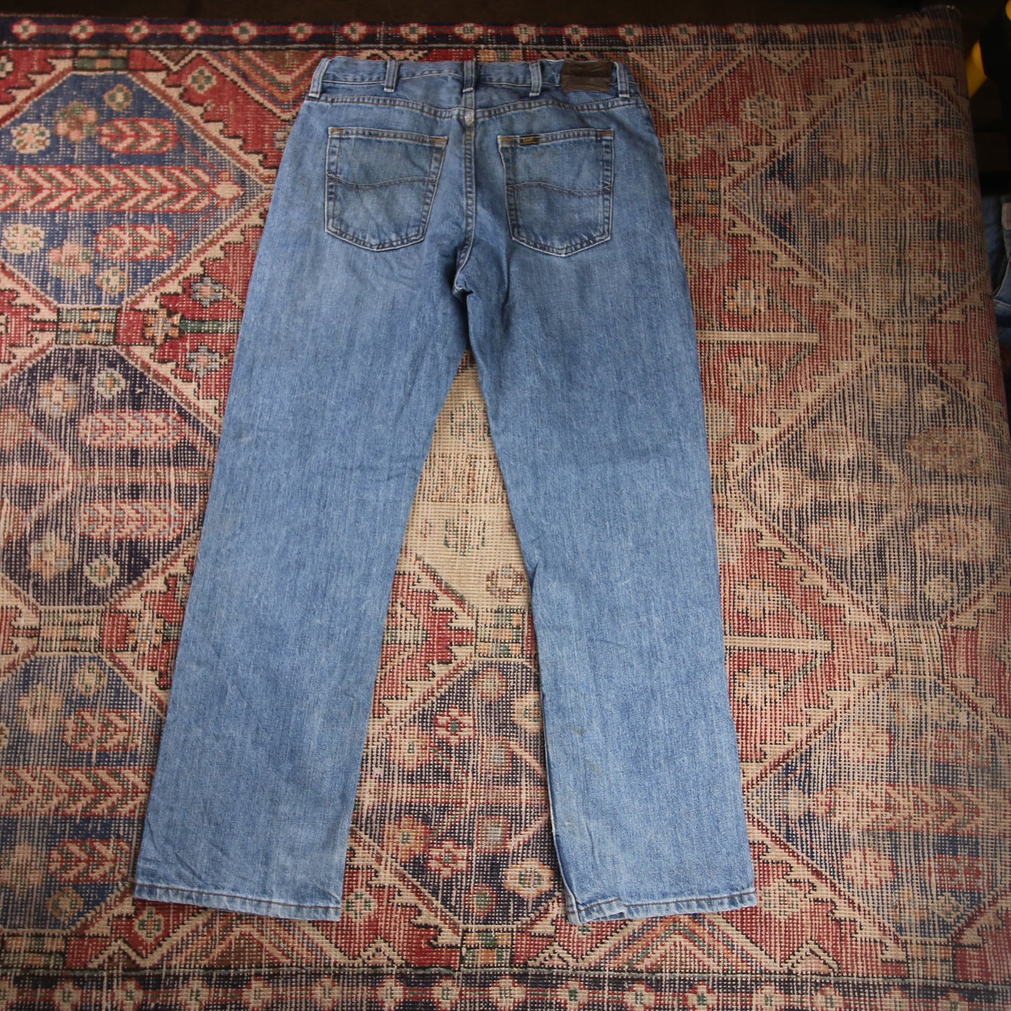 Lee W30 L30 Straight Leg Relaxed Fit Blue Denim Jeans