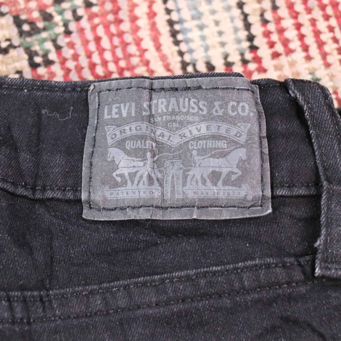 Levi's W30 L27 Skinny Black Denim Jeans