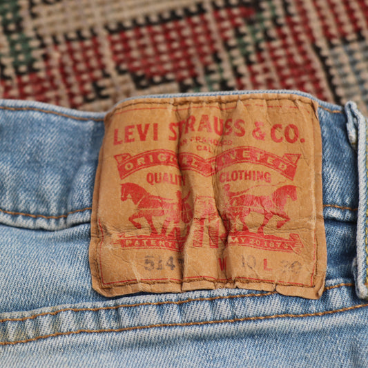 Levi's 514 W28 L29 Straight Leg Blue Denim Jeans