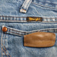 Wrangler W34 L30 Straight Leg Relaxed Fit Blue Denim Jeans