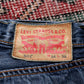 Levi's 501 W32 L34 Original Fit Classic Ripped Style Blue Denim Jeans