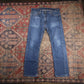 Levi's 513 W36 L28 Straight Leg Slim Fit Blue Denim Jeans