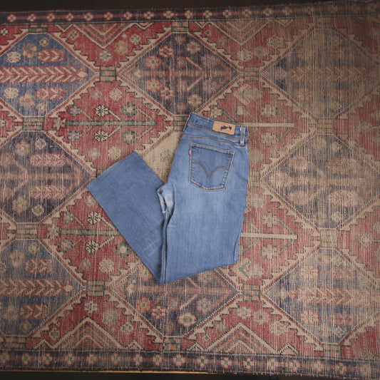 Levi's 570 W32 L28 Tapered Leg Loose Fit Blue Denim Jeans