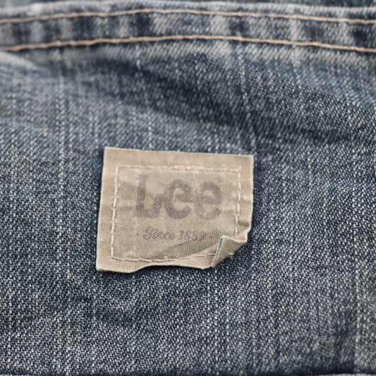 Lee W36 L31 Carpenter Classic Ripped Style Blue Denim Jeans