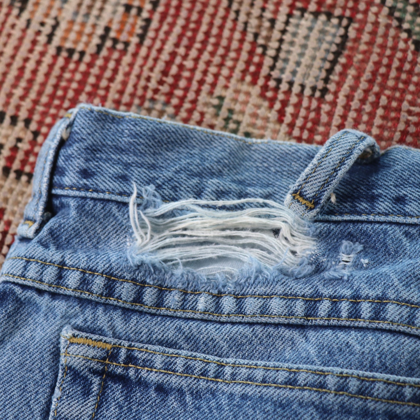 Lee Red Tab W40 L28 Relaxed Fit Blue Denim Jeans