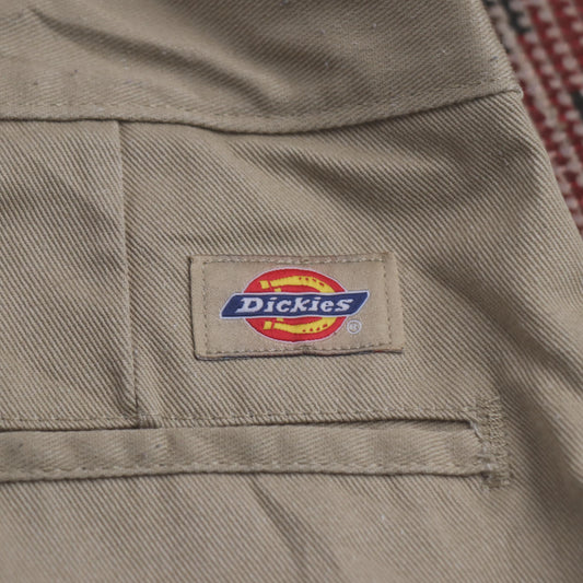 Dickies 874 W40 L29 Straight Leg Beige Cotton Blend Trousers