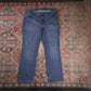 Lee W38 L29 Straight Leg Relaxed Fit Blue Denim Jeans