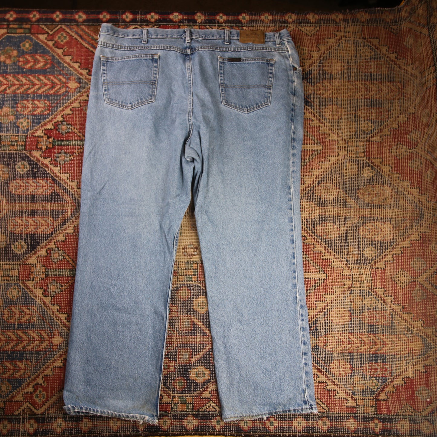 Lee W46 L29 Straight Leg Loose Fit Blue Denim Jeans