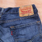 Levi's 514 Red Tab W34 L28 Straight Leg Blue Denim Jeans