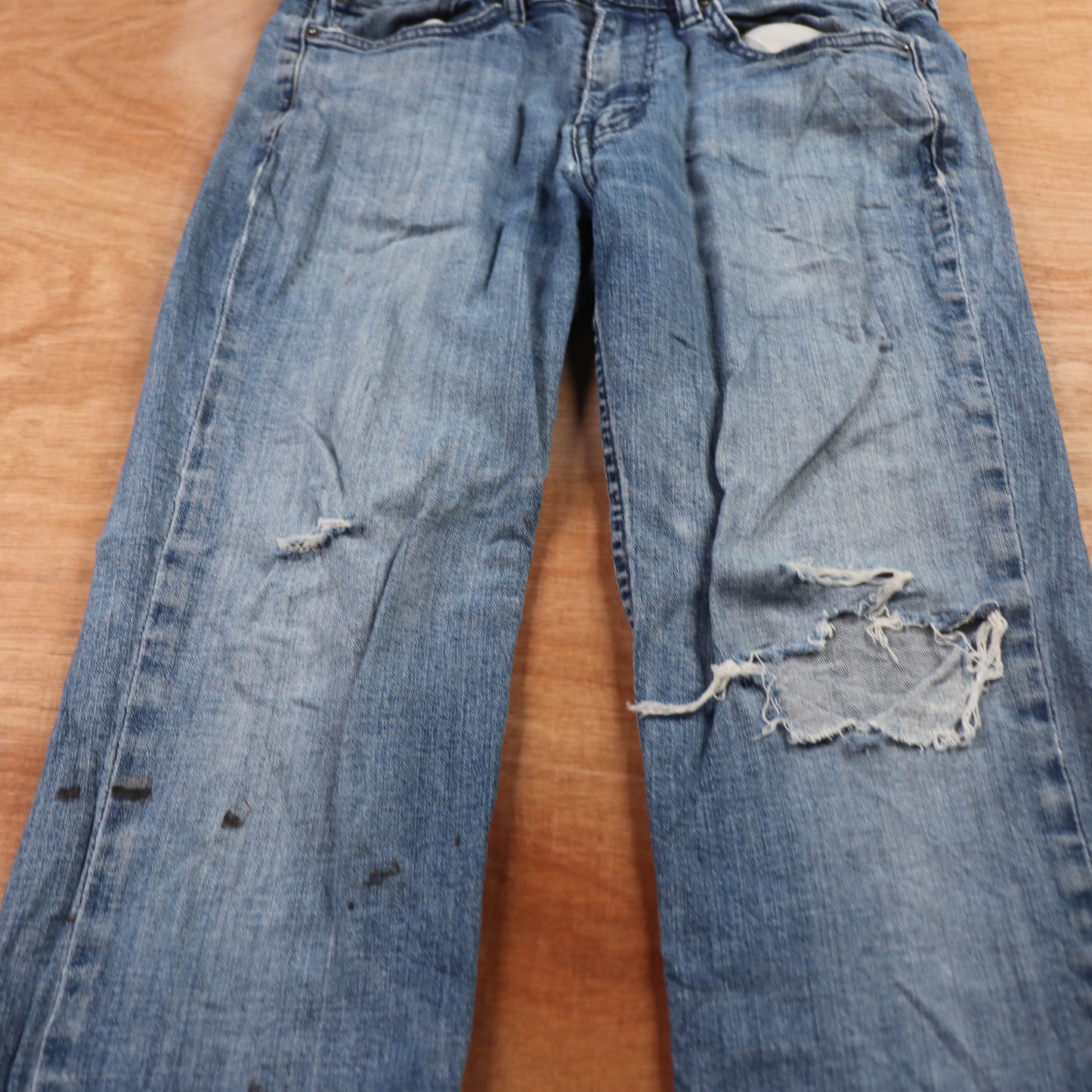 Levi's 505 Red Tab W30 L28 Straight Leg Regular Fit Blue Denim Jeans