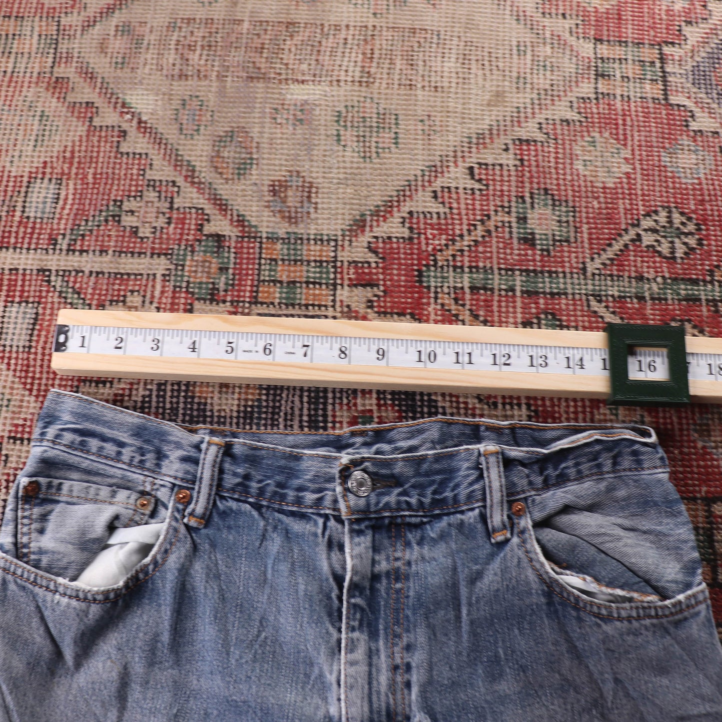 Levi's 505 Red Tab W32 L29 Straight Leg Regular Fit Blue Denim Jeans