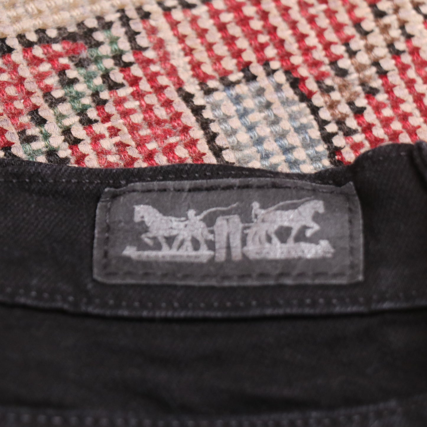 Levi's 585 W34 L34 Flared Black Denim Jeans