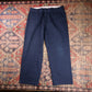 Dickies W38 L30 Straight Leg Relaxed Fit Blue Cotton Blend Trousers