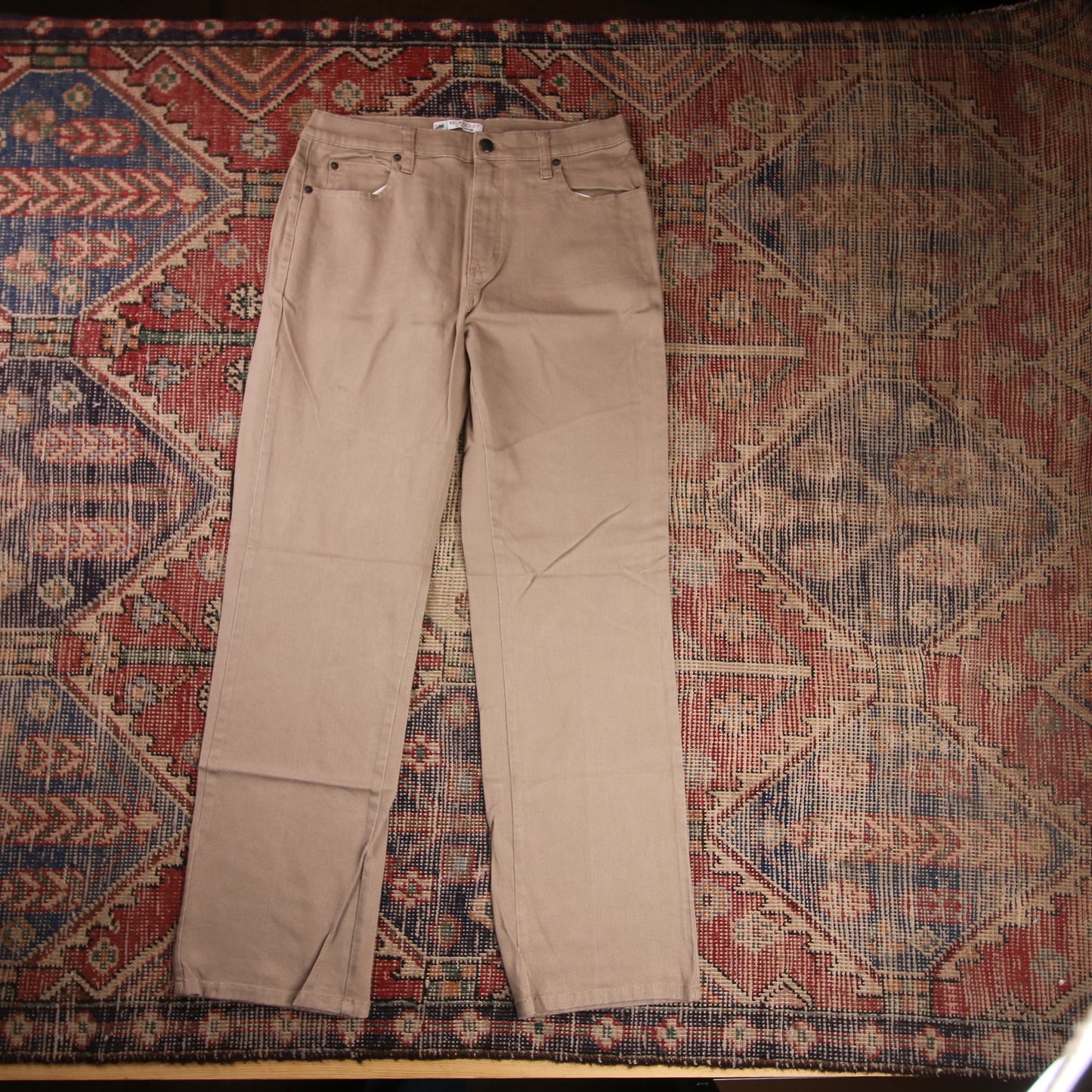 Lee W30 L30 Straight Leg Beige Denim Jeans