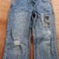 Levi's 502 Red Tab W24 L24 Tapered Leg Regular Fit Classic Ripped Style Blue Den