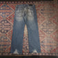 Lee W34 L31 Straight Leg Relaxed Fit Blue Denim Jeans