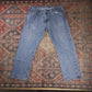 Wrangler W38 L29 Straight Leg Relaxed Fit Blue Denim Jeans