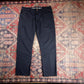 Dickies W36 L29 Straight Leg Black Cotton Blend Trousers