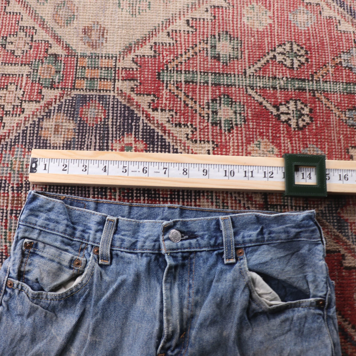 Levi's 517 Red Tab W28 L30 Bootcut Slim Fit Blue Denim Jeans