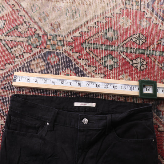 Levi's 510 Red Tab W32 L29 Skinny Classic Ripped Style Black Denim Jeans
