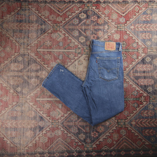 Levi's 514 W34 L31 Straight Leg Blue Denim Jeans