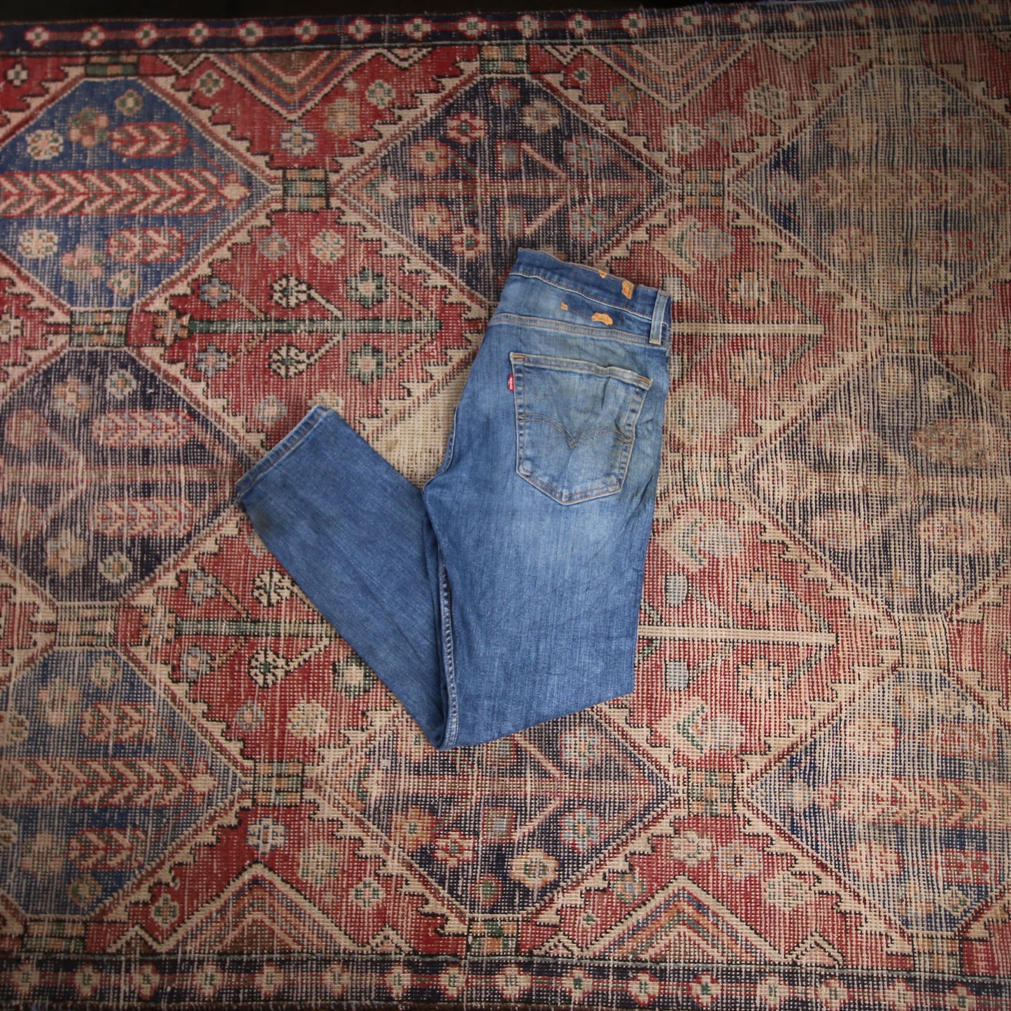 Levi's W34 L28 Slim Fit Blue Denim Jeans
