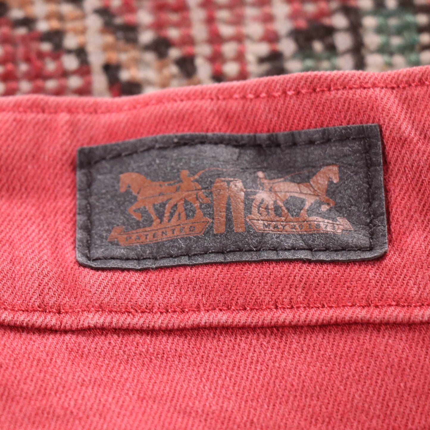 Levi's 45 Red Tab W28 L30 Skinny Red Denim Jeans