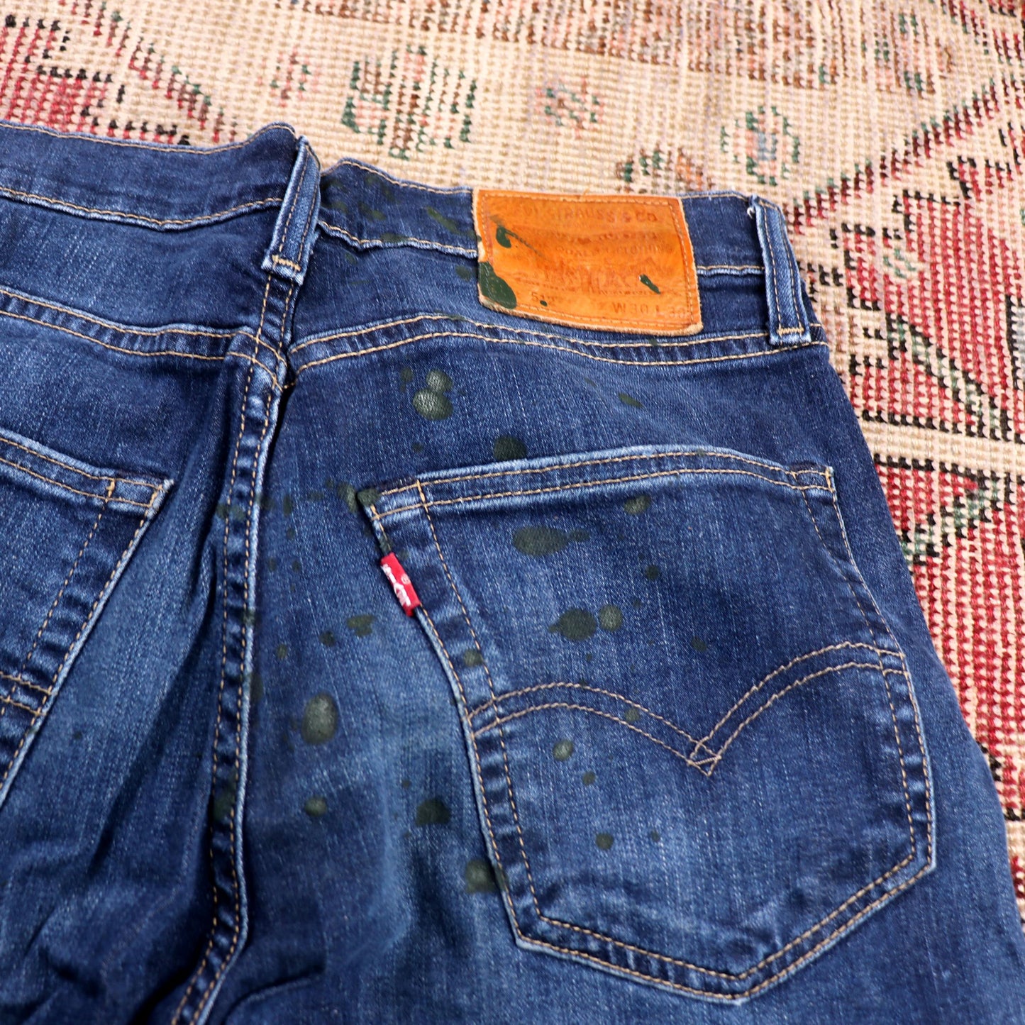 Levi's 512 W28 L28 Tapered Leg Slim Fit Blue Denim Jeans