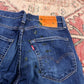 Levi's 512 W28 L28 Tapered Leg Slim Fit Blue Denim Jeans
