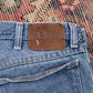 Wrangler W34 L31 Straight Leg Relaxed Fit Blue Denim Jeans