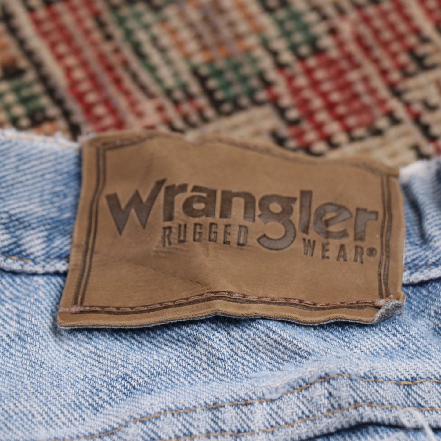 Wrangler W30 L30 Straight Leg Relaxed Fit Blue Denim Jeans