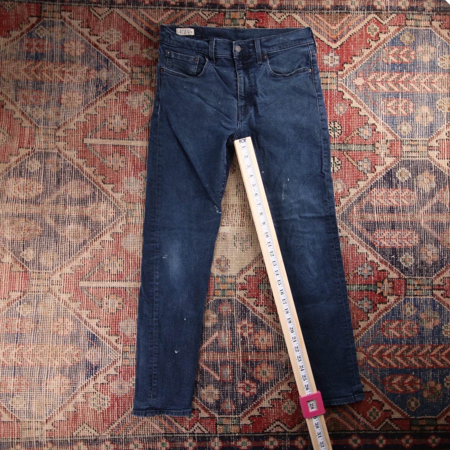 Levi's 511 Red Tab W28 L28 Slim Fit Classic Ripped Style Blue Denim Jeans